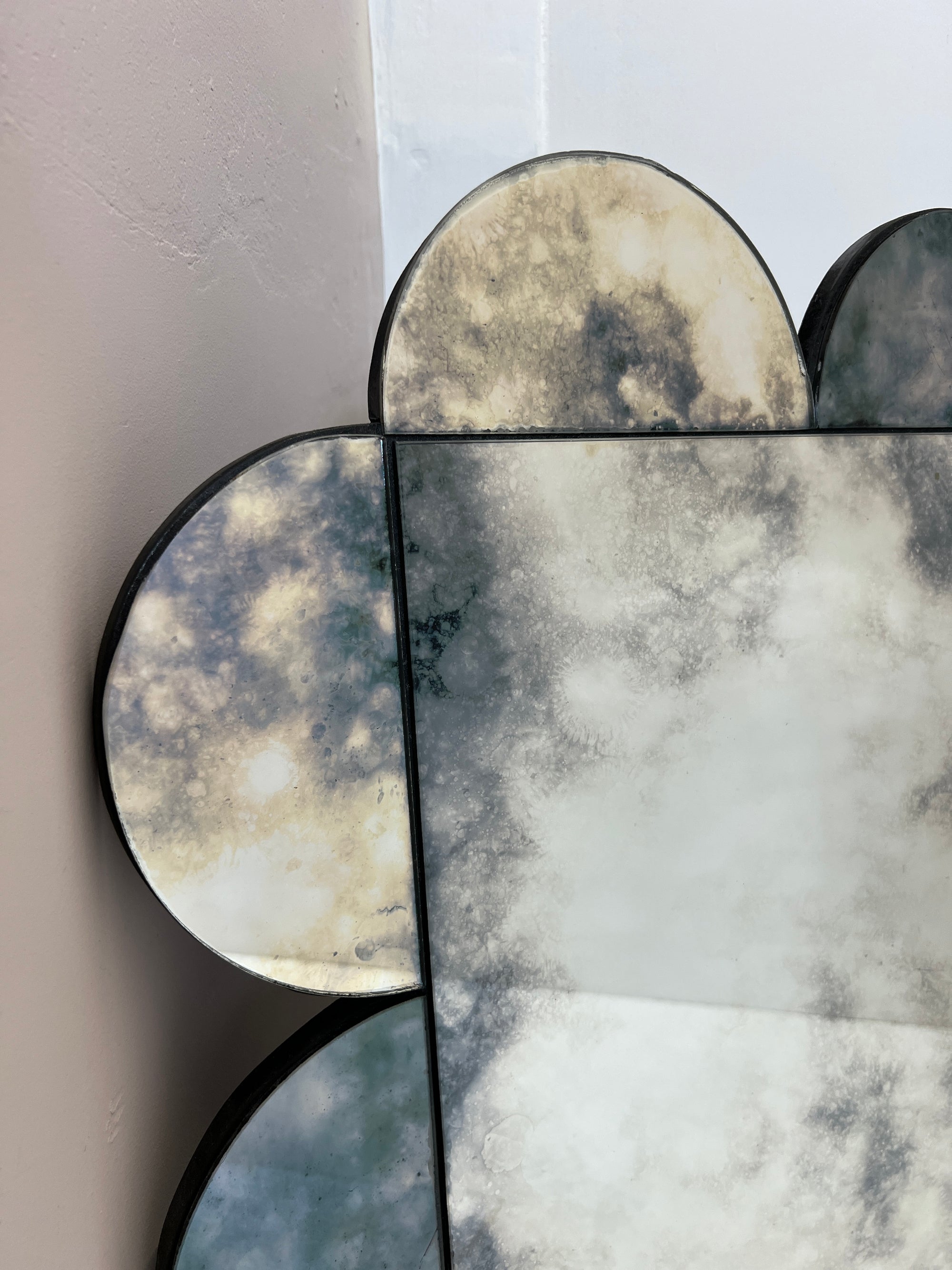Clouded antiqued mirror - 810 x 820mm