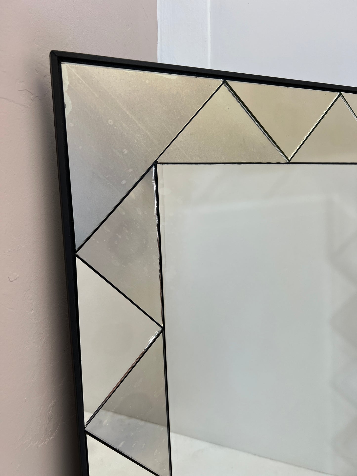 Contemporary antiqued mirror - 828 x 1234mm