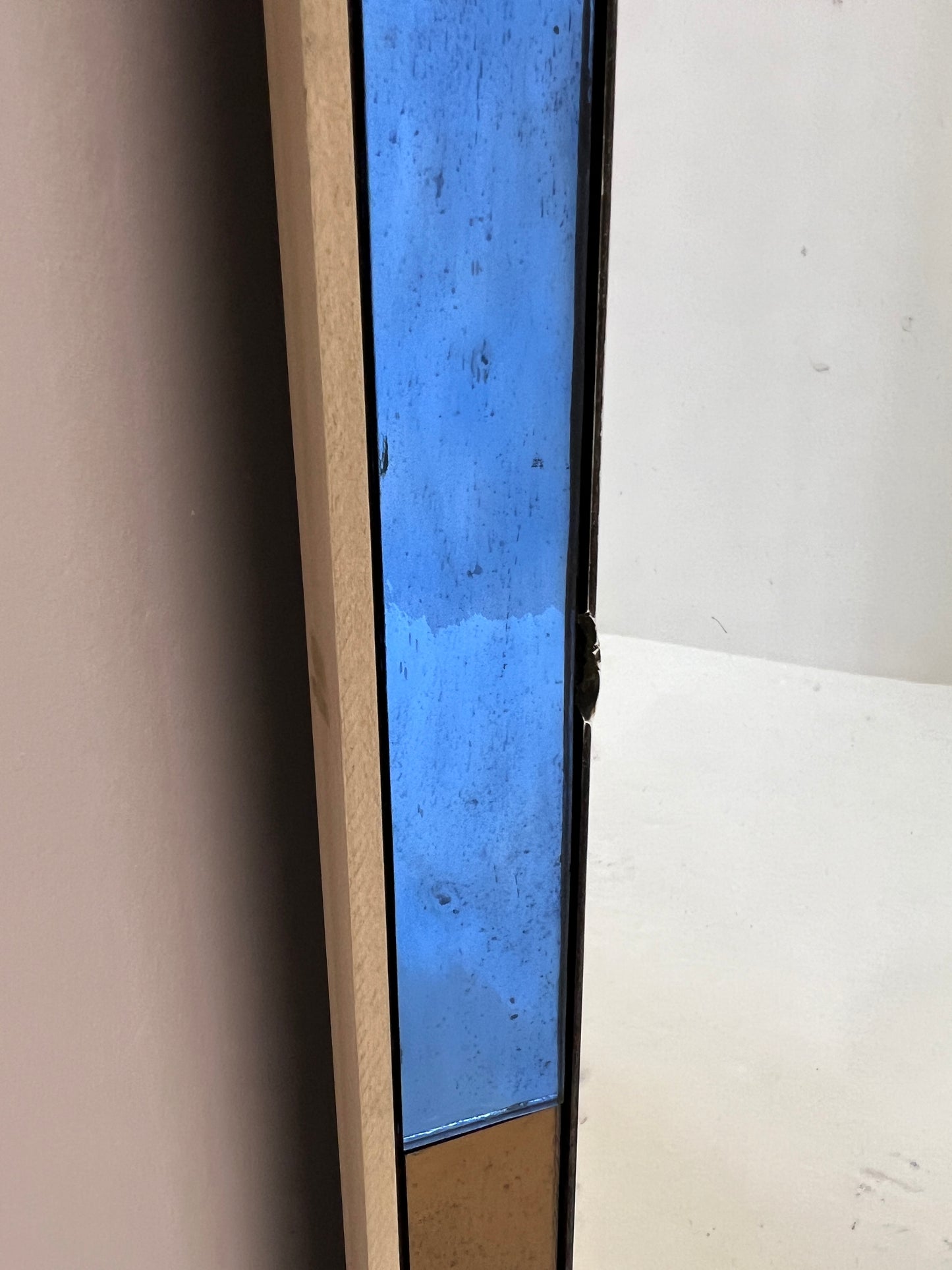 Coloured Water Glass border with wobble glass centre - 1230 x 613mm