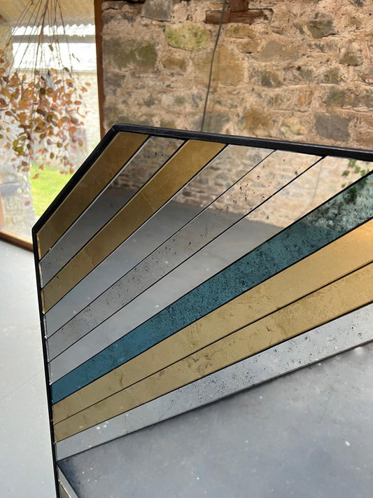 Large panelled Octagon Mirror - 1235 x 1235mm