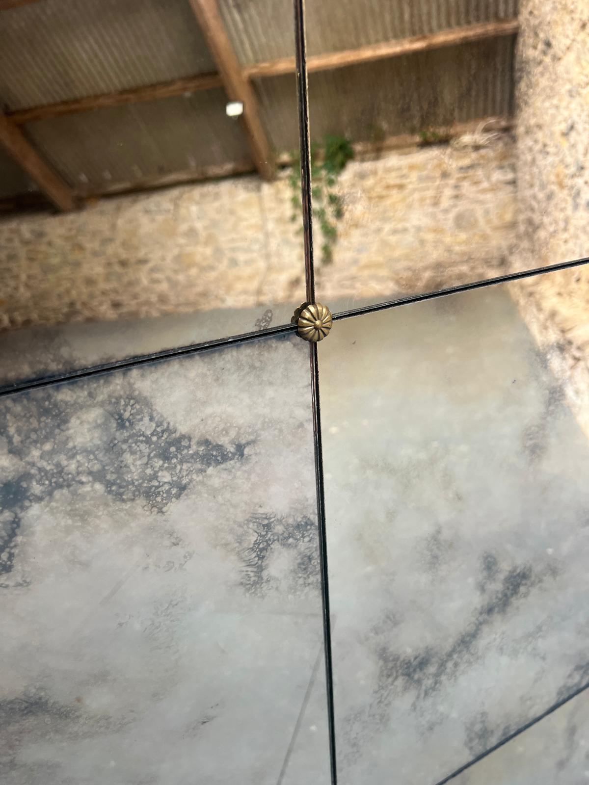 Cloud panelled mirror - 1057 x 1228mm