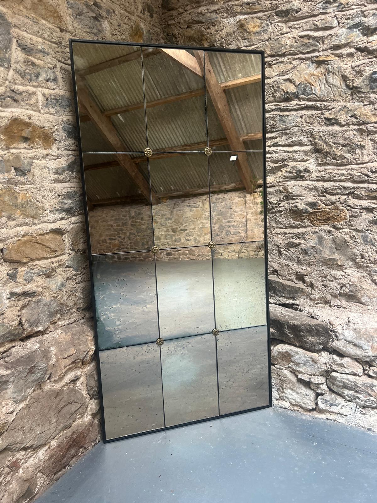 Heavy Restoration panelled mirror - 607 x 1236mm