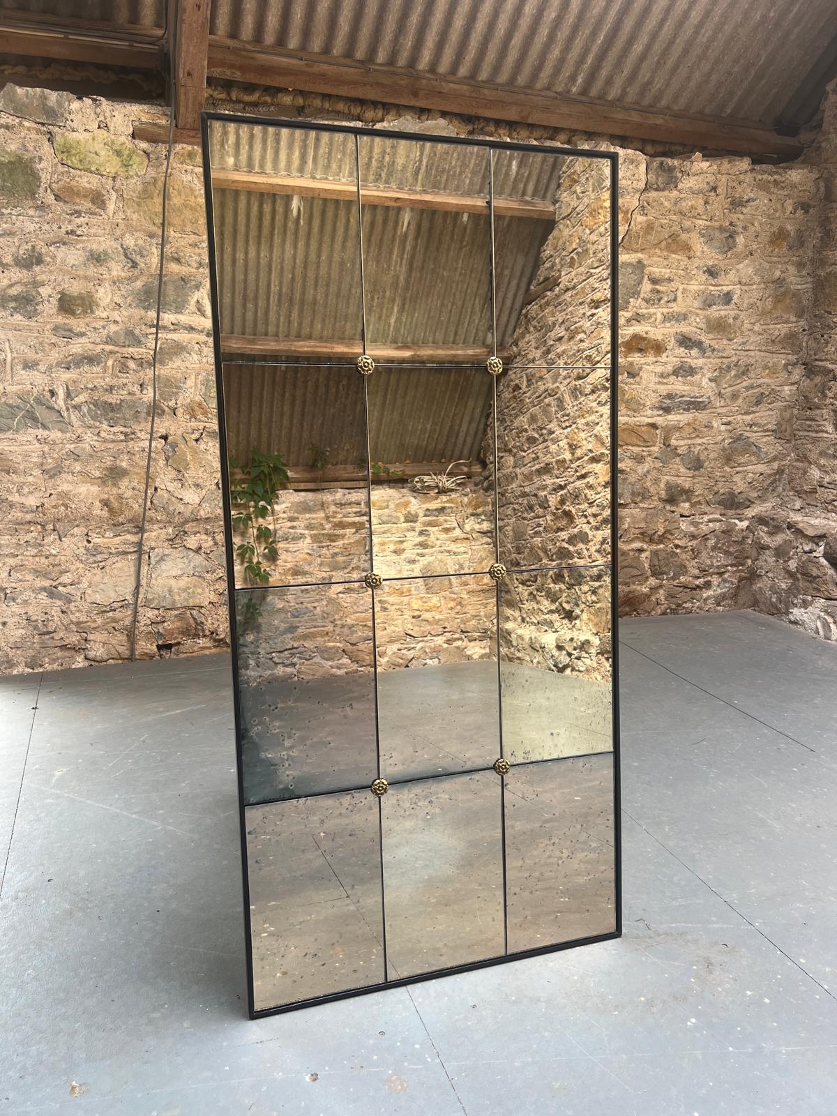 Heavy Restoration panelled mirror - 607 x 1236mm