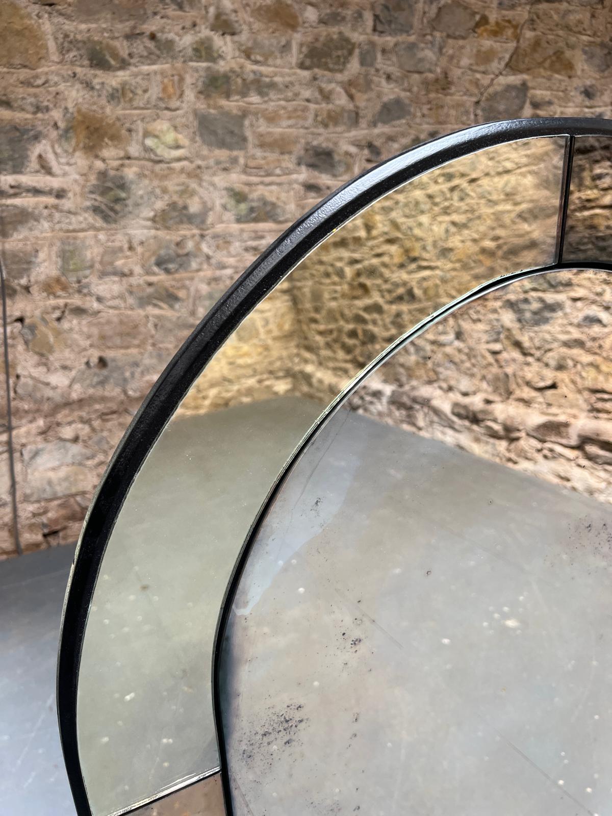 Art Deco bronze panelled oval - 720 x 1250mm