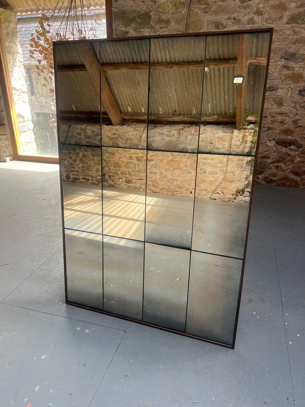 Crittal mirror in Light Mottle - 767 x 1260mm