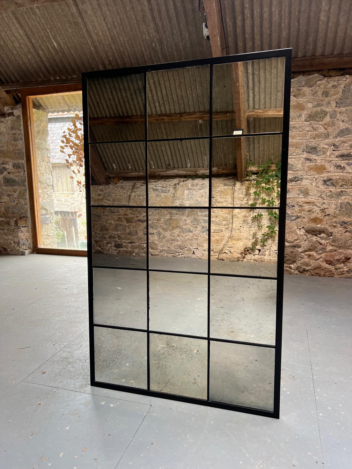 Crittal mirror in Light Mottle - 767 x 1260mm