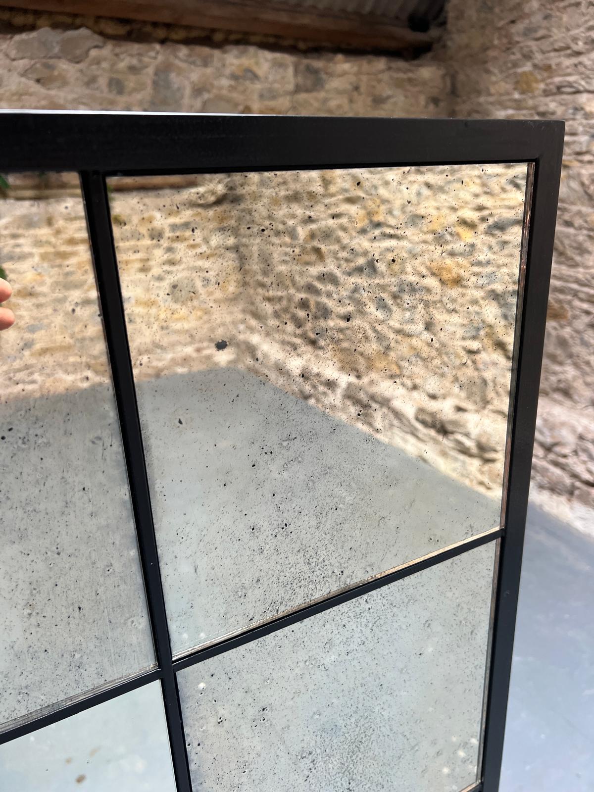 Crittal mirror in Light Mottle - 767 x 1260mm