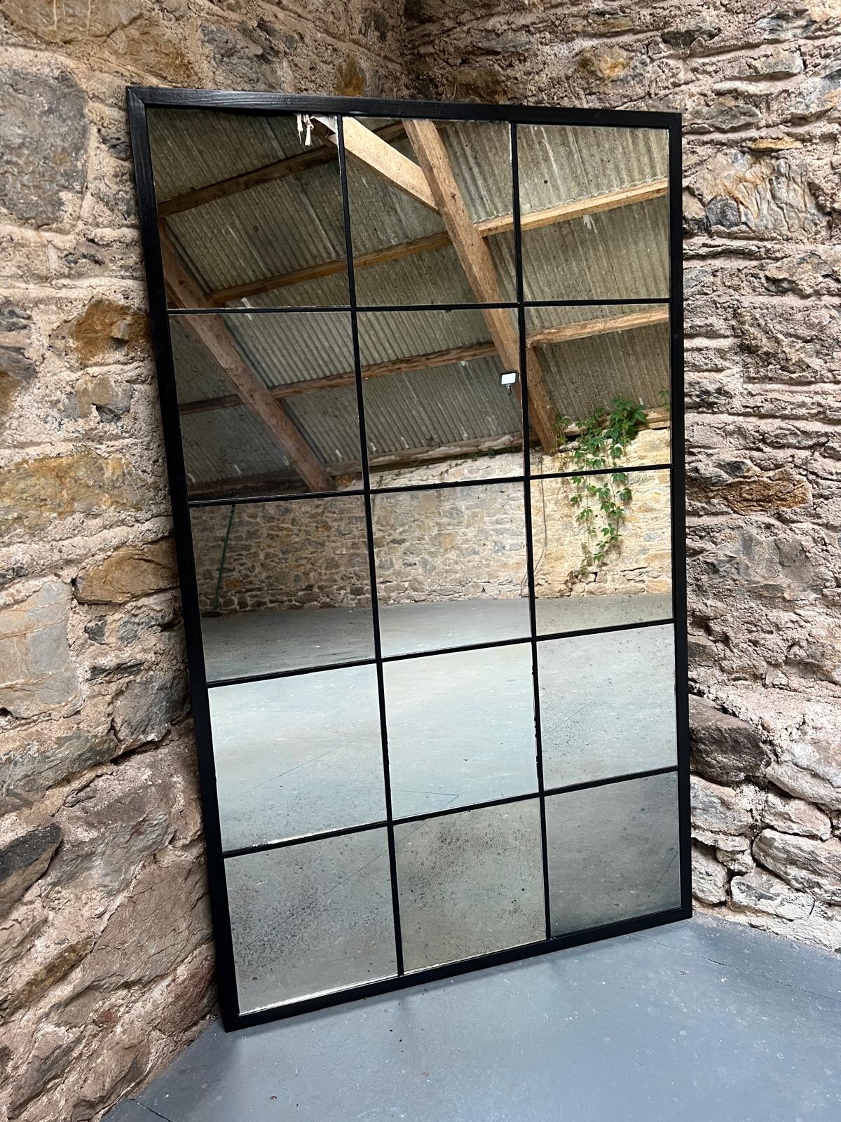 Crittal mirror in Light Mottle - 767 x 1260mm