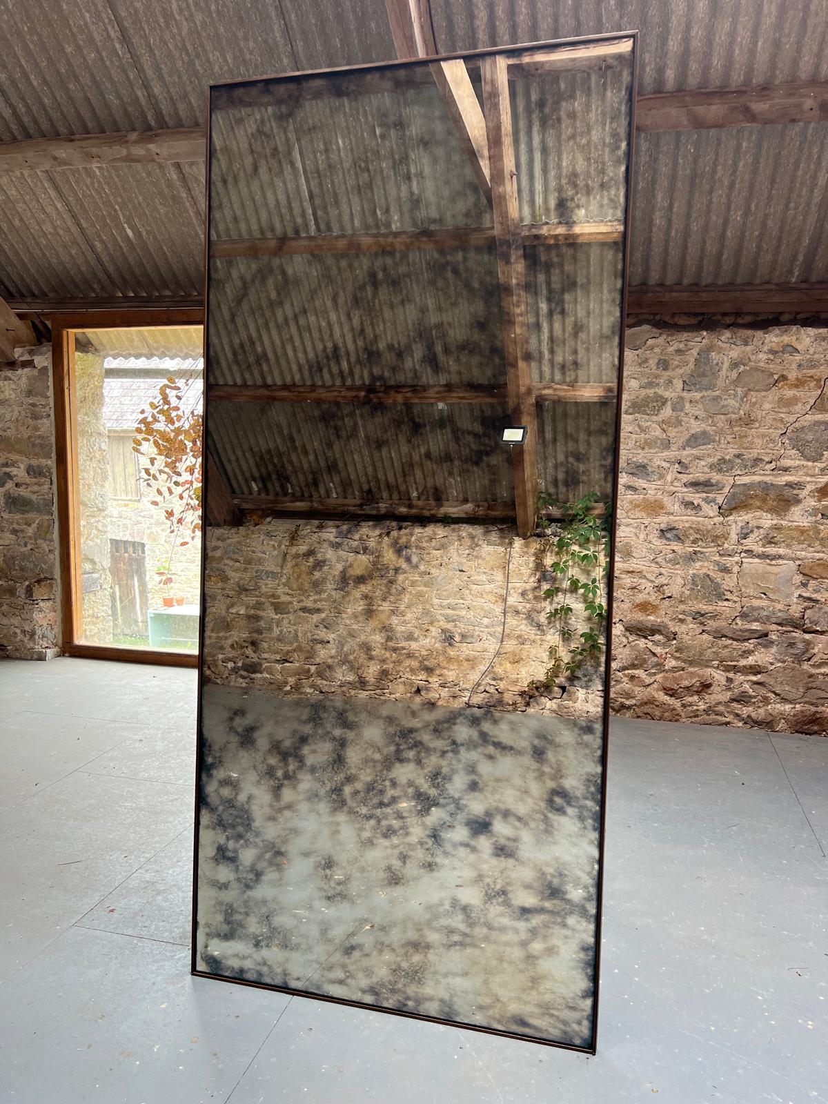 Large Light Cloud walnut frame - 855 x 1865mm