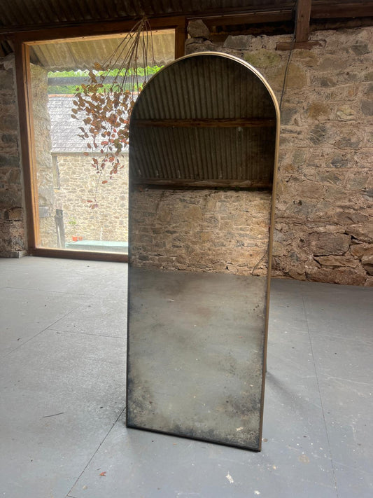 Prototype arched mirror with Subtle Vintage edges - 390 x 1021mm