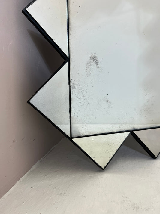 Contemporary antiqued mirror - 690 x 1050mm