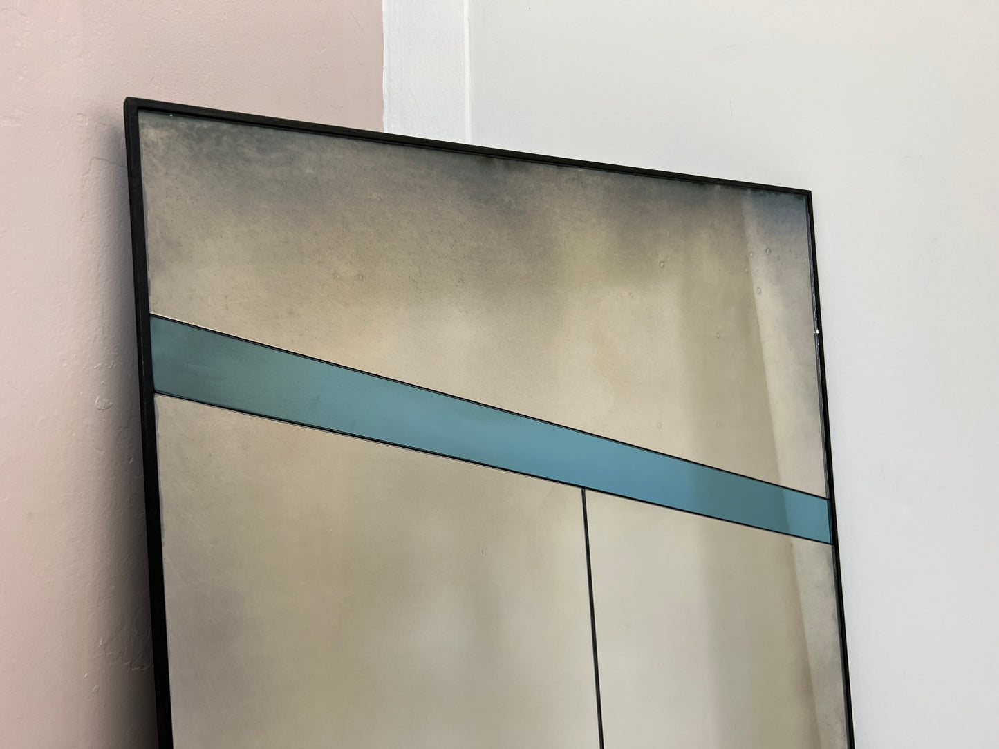 Contemporary antiqued mirror - 765 x 1220mm