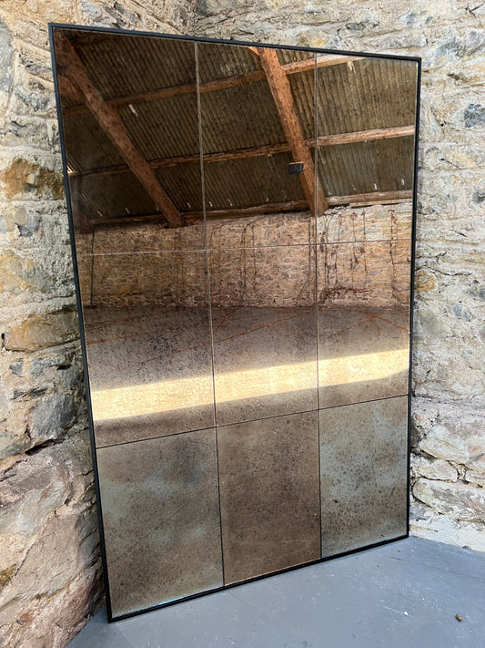 Bronzed Heavy Fox panelled mirror - 825 x 1230mm