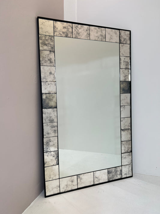 Panelled bordered mirror - 752 x 1235mm