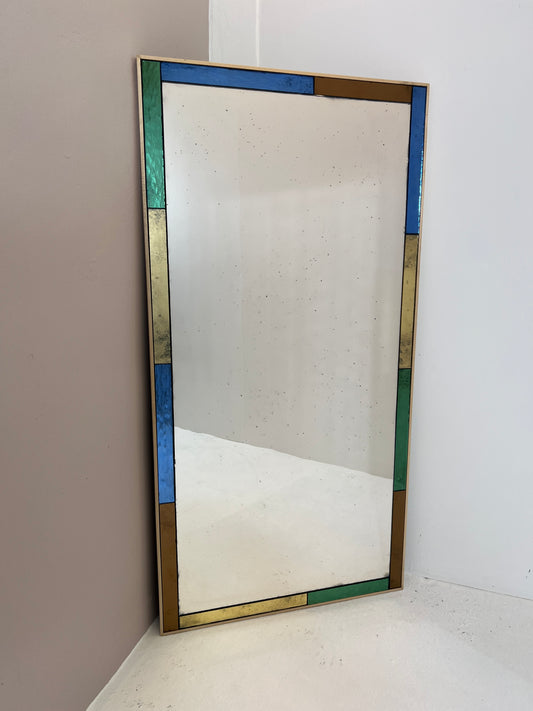 Coloured Water Glass border with wobble glass centre - 1230 x 613mm