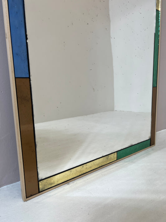 Coloured Water Glass border with wobble glass centre - 1230 x 613mm