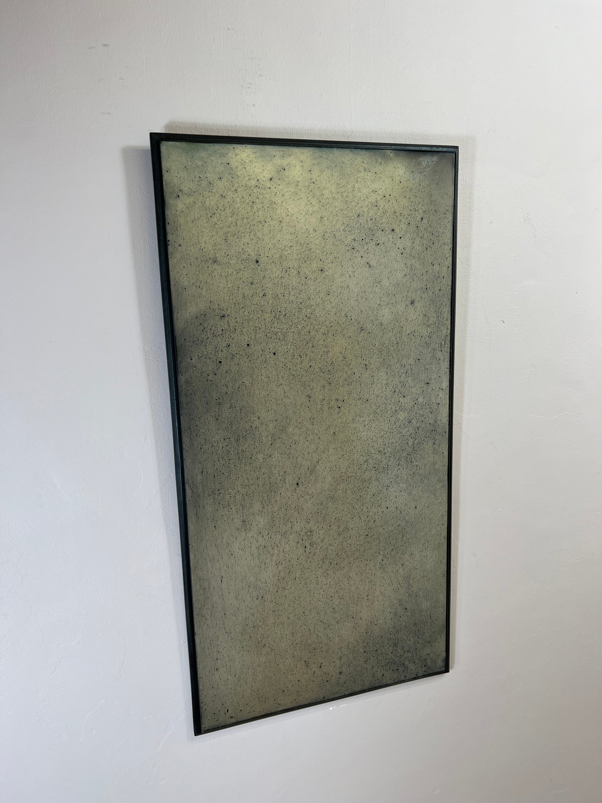 Very Heavy Mottled antiqued mirror - 980 x 500mm