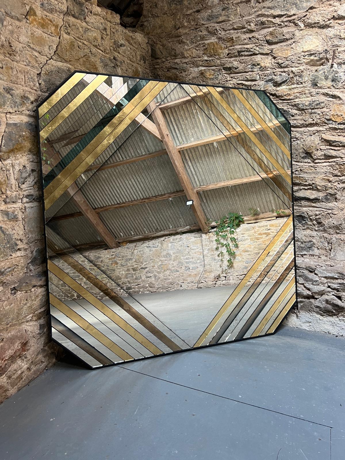 Large panelled Octagon Mirror - 1235 x 1235mm