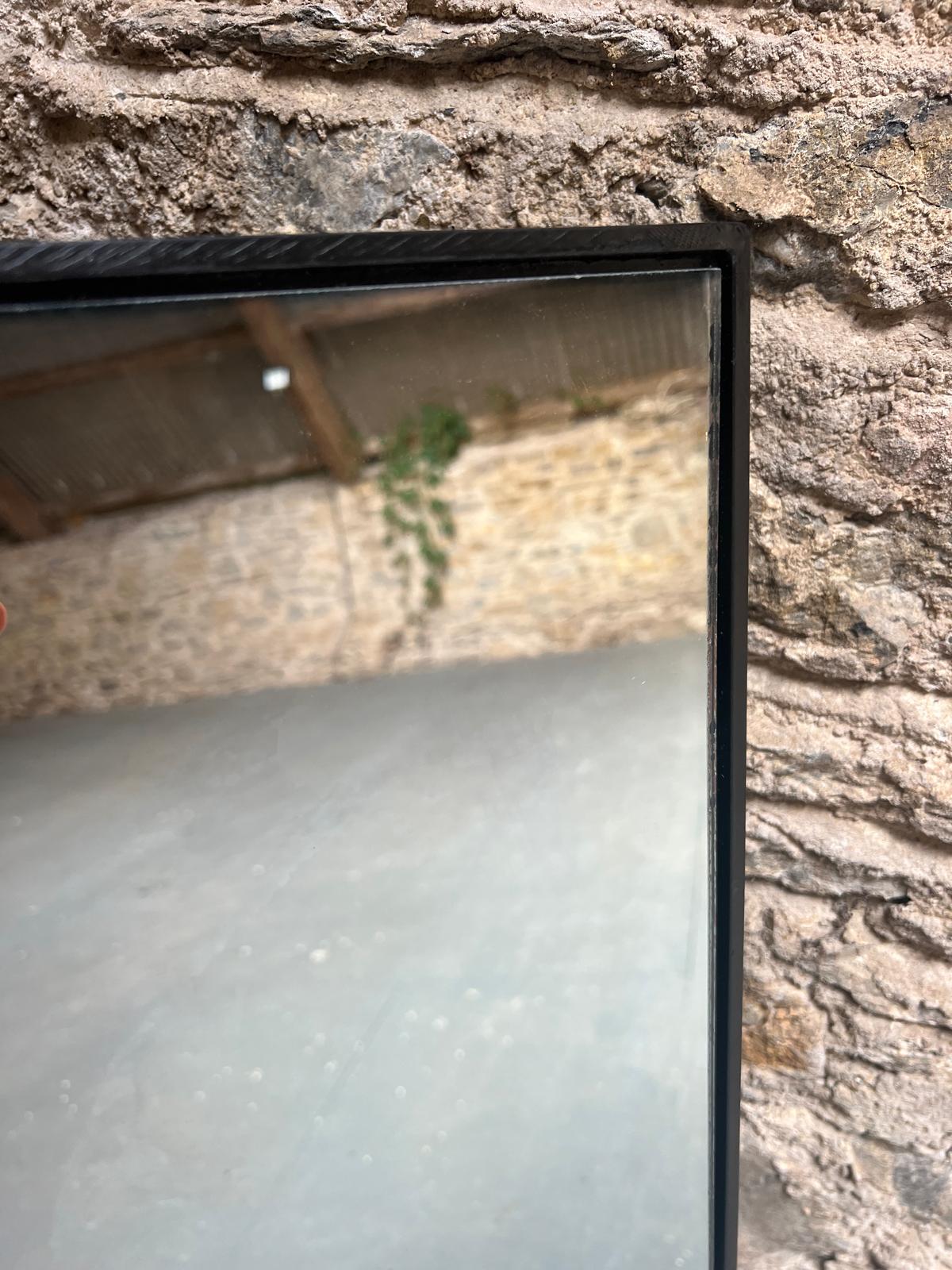 Smoke panelled mirror - 1025 x 1042mm