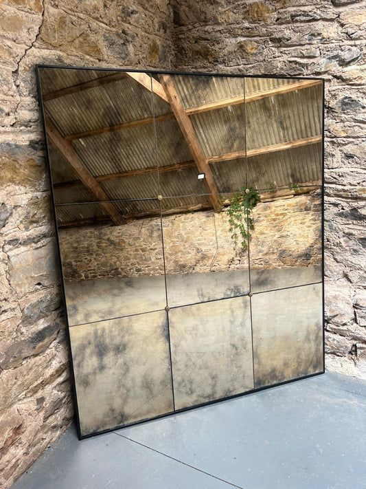 Cloud panelled mirror - 1057 x 1228mm