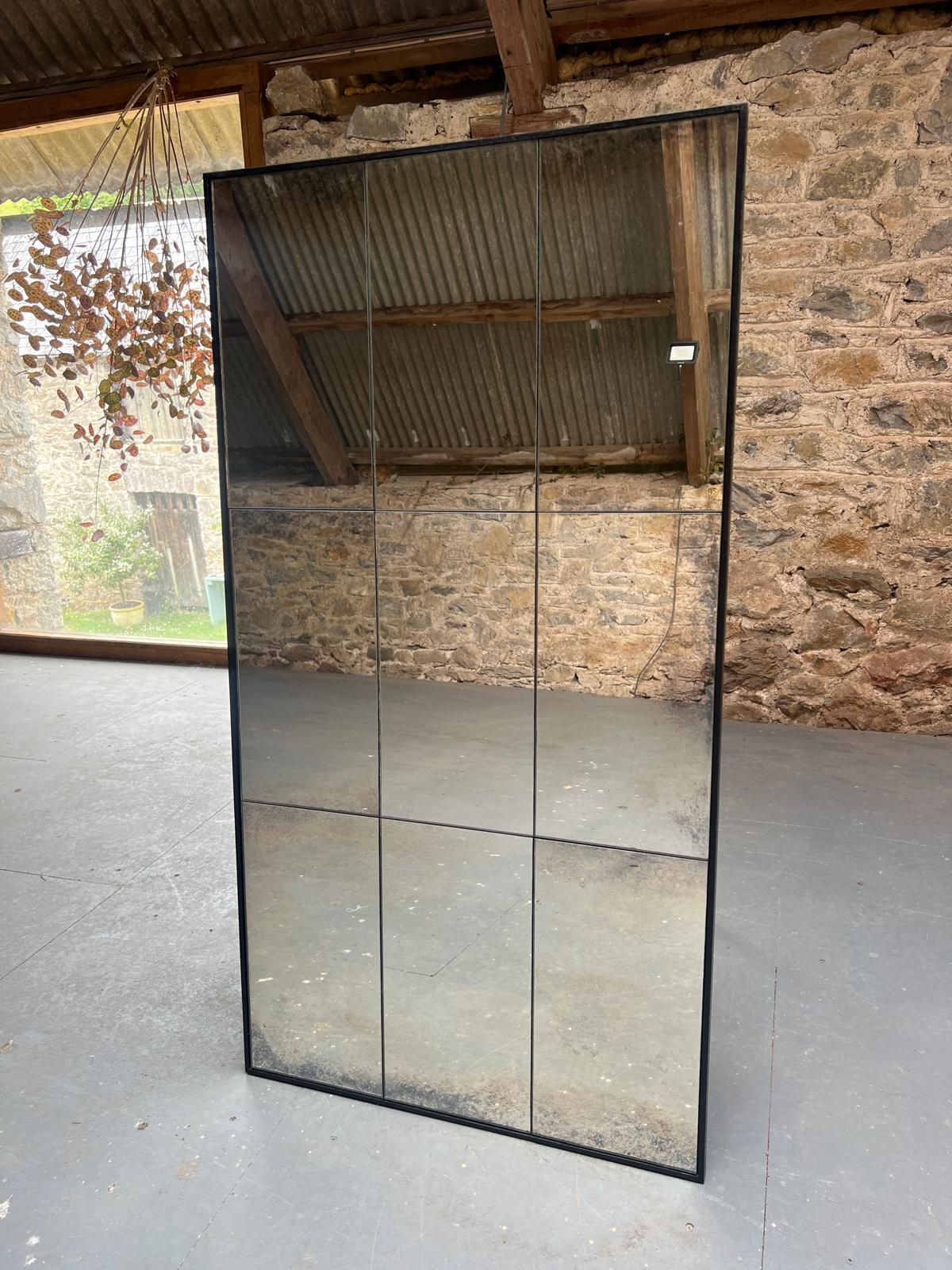 Subtle Restoration panelled mirror - 622 x 1165mm