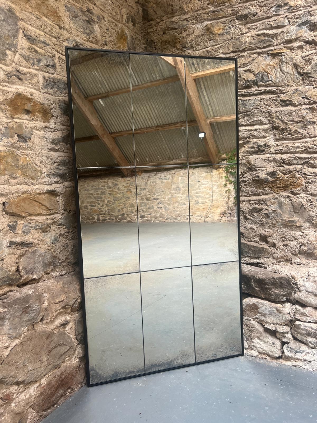 Subtle Restoration panelled mirror - 622 x 1165mm