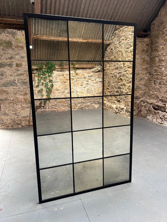 Crittal mirror in Light Mottle - 767 x 1260mm