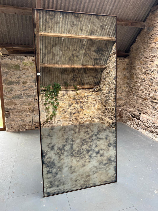 Large Light Cloud walnut frame - 855 x 1865mm