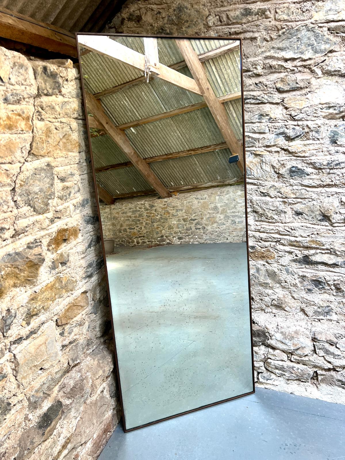 Single Panel Light Fox with walnut frame - 694 x 1794mm