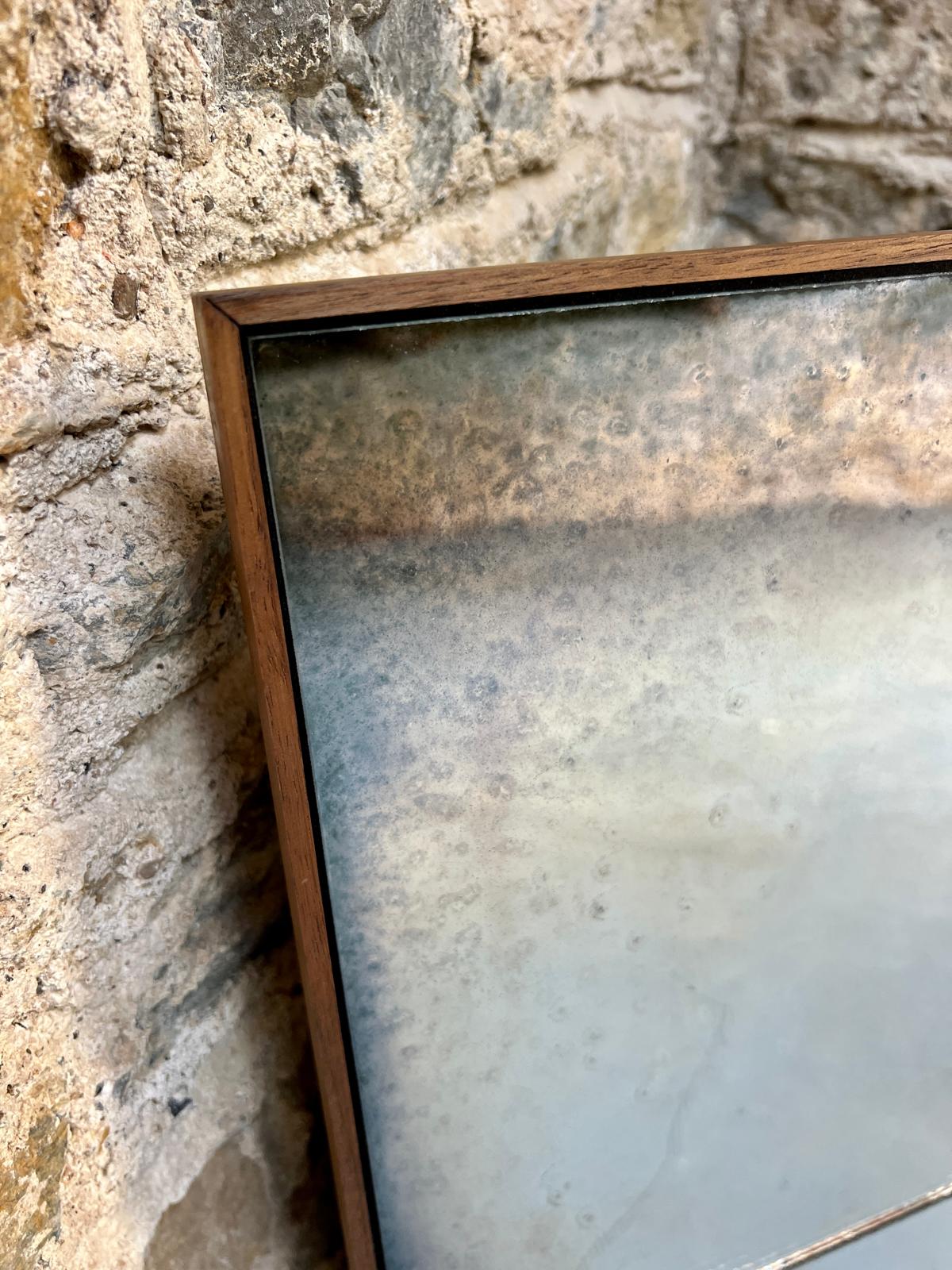 Panelled Wobble Glass in Rough Edges - 780 x 955mm