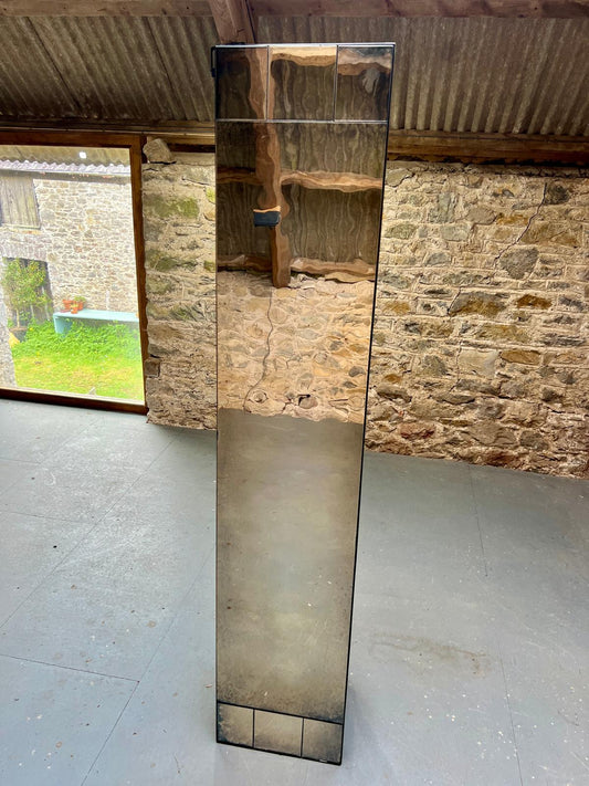 Rough Edges, tall wobble glas mirror - 377 x 1853mm