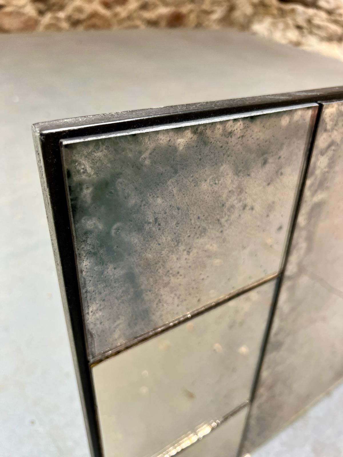 Rough Edges, tall wobble glas mirror - 377 x 1853mm
