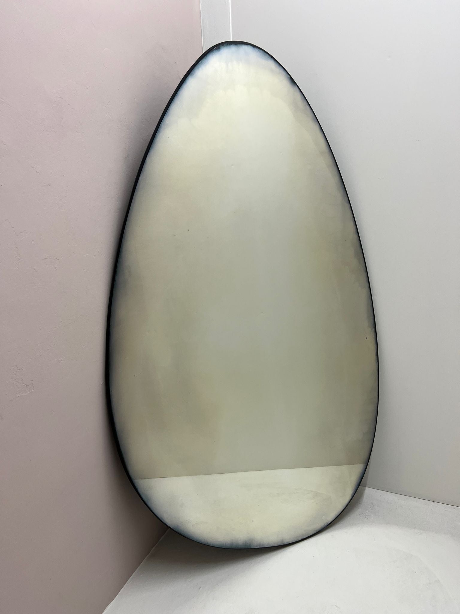 Smoked Elliptical antiqued mirror - 1685 x 980mm